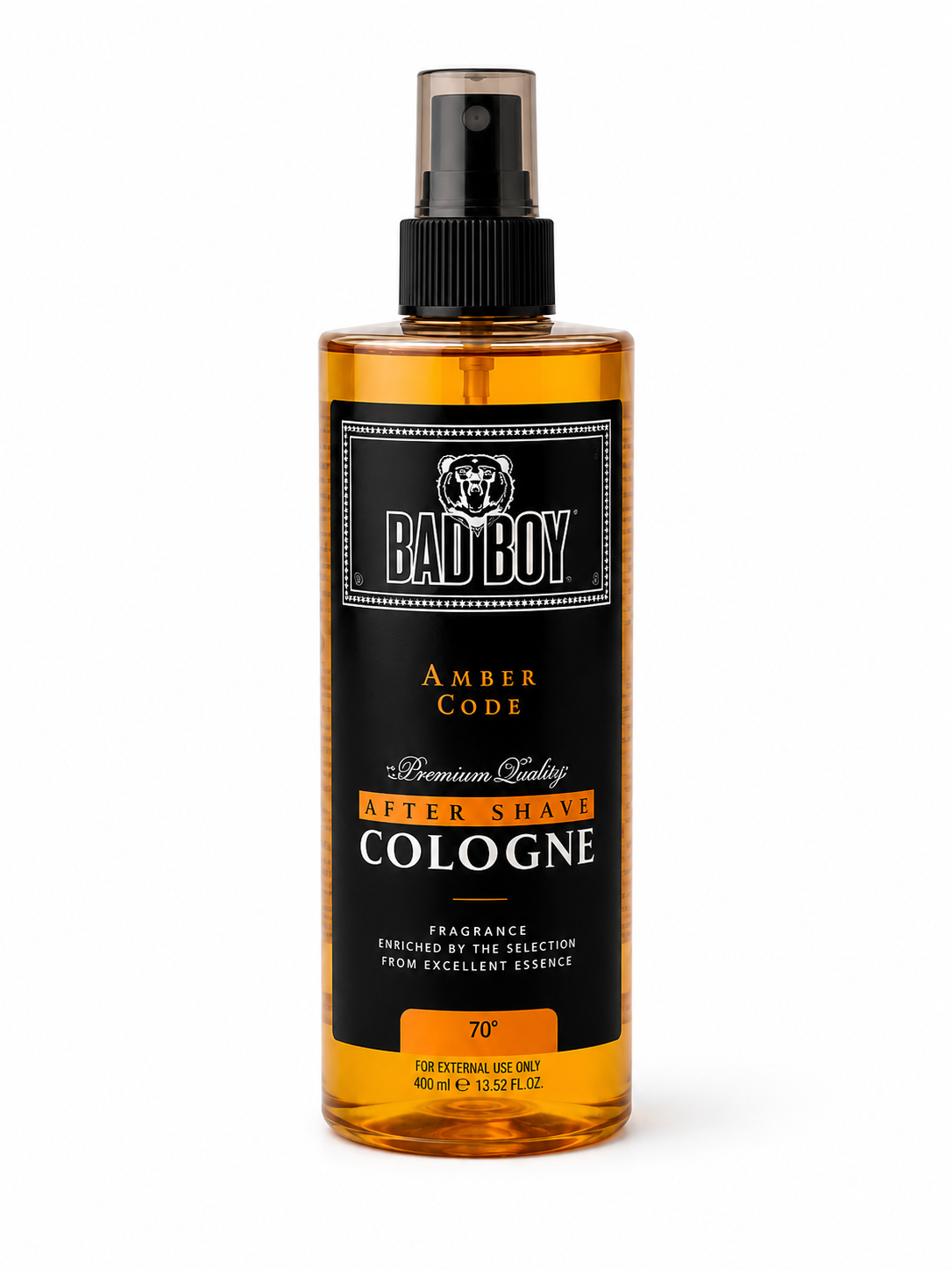 Bad Boy After Shave Cologne Amber Code 400 ml – Erfrischendes After Shave & Cologne