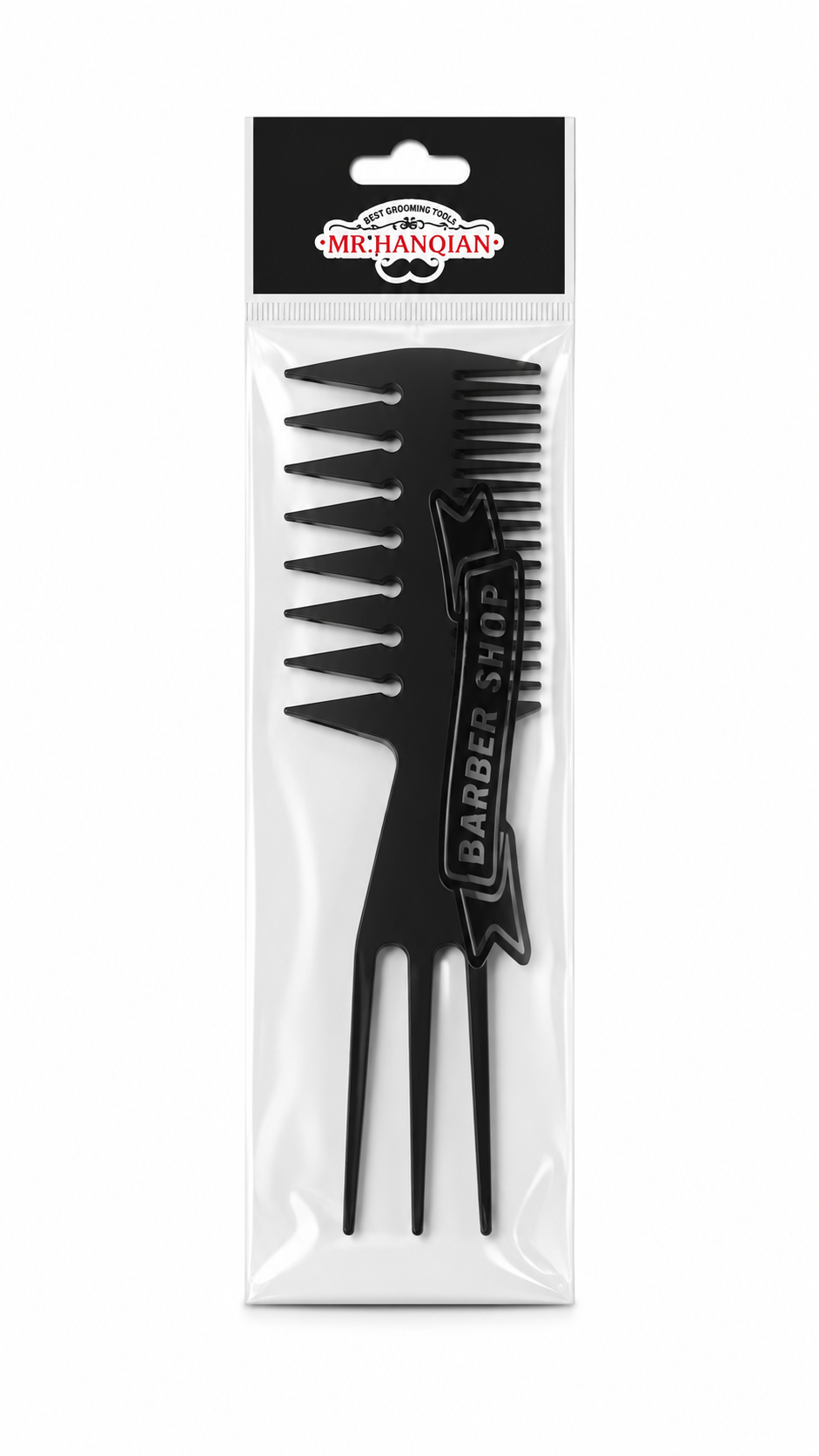 Mr. Hanqian Barber Afro Lift Kamm – Professioneller Stylingkamm