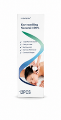 Hanqian Ear Candles Natur 100 % – 12 Stück Ohrenkerzen