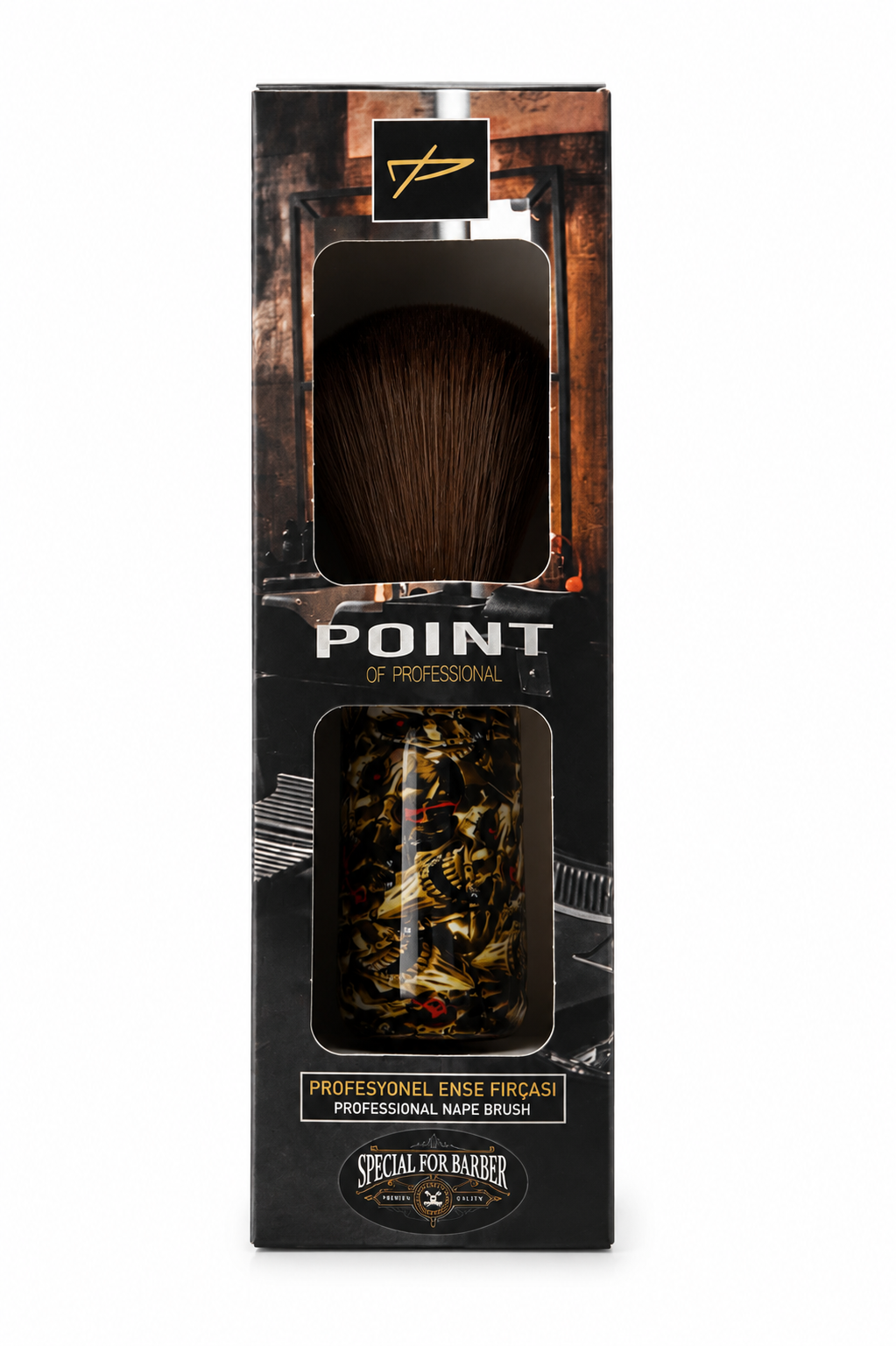 POINT Professional Nackenpinsel – Barber Nape Brush für Friseure & Barbershops